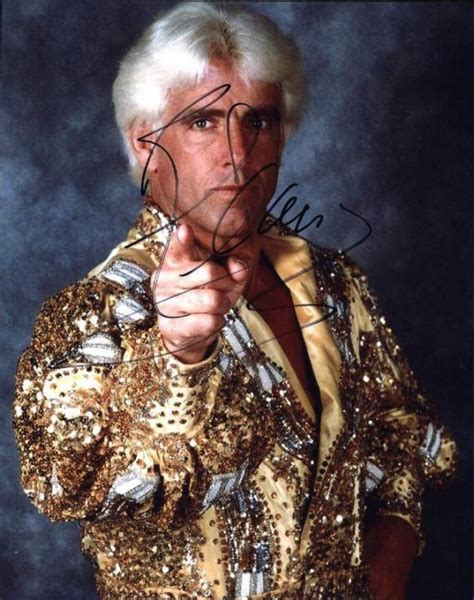 Ric Flair Signed Authentic 8x10free Shipthe Autograph Bank