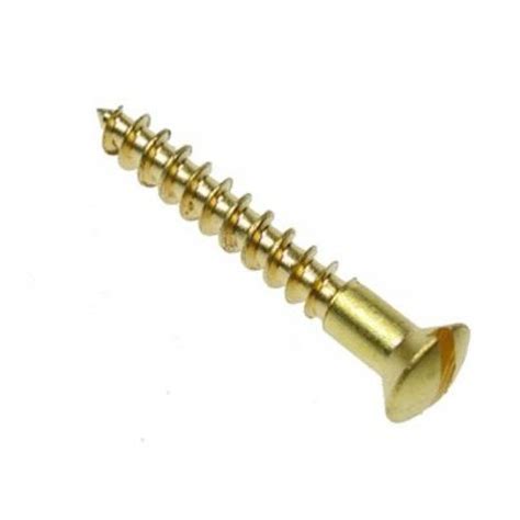 Twinqwik Csk Raised Slotted Woodscrews Brass