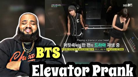 REACTING TO BTS ELEVATOR PRANK REACTION YouTube