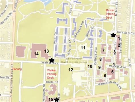 Uncg Campus Map