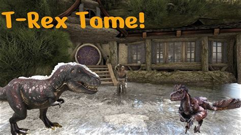 Ark Fjordur K Gameplay Ep T Rex Tame Youtube