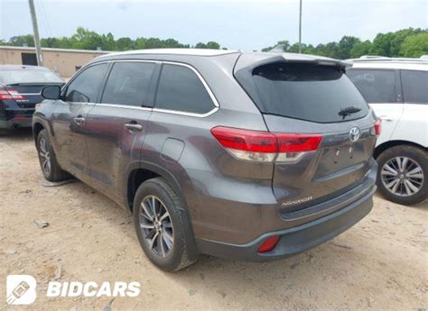 Toyota Highlander Xle Tdjzrfhxhs Bid History Bidcars