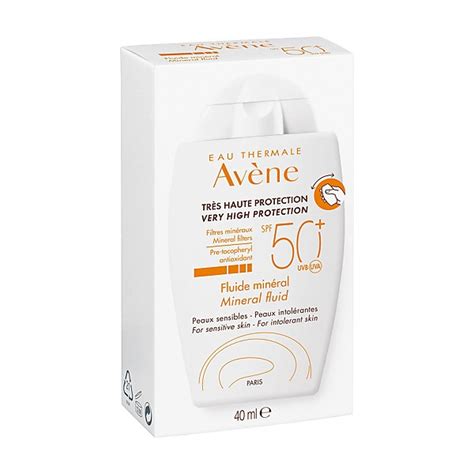 Avene fluide solaire minéral SPF 50 Protection peau sensible