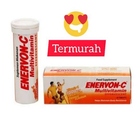 Jual Enervon C Effervescent Tablet Enervon C Celup Multivitamin Cdr