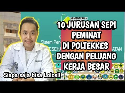 Jurusan Sepi Peminat Di Poltekkes Daftar Langsung Lulus Youtube