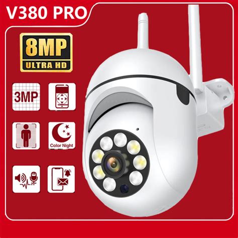 CCTV Camera Connect Cellphone ULTRA HD 8MP V380 Pro CCTV Camera Wifi