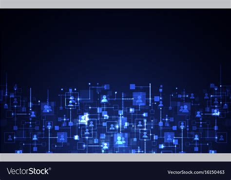 Social Media Background Network Concept Royalty Free Vector