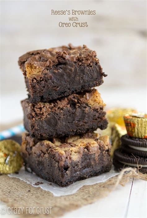 Peanut Butter Cup Brownies With Oreo Crust Recipe Peanut Butter Cup