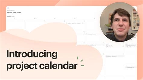 Calendar Layout for Projects Demo by Todoist Frontend Developer Paweł