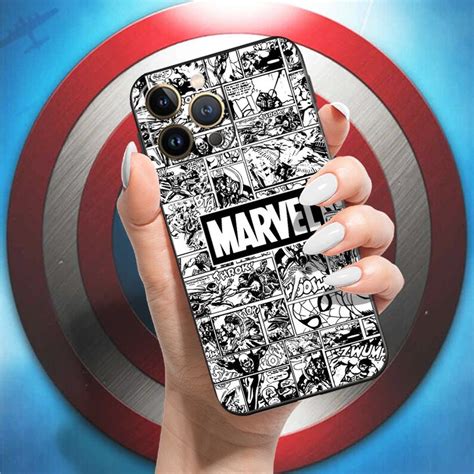 Marvel Avengers Comics Logo For Apple Iphone Silicone Case Etsy