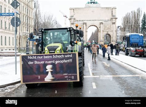 Bauernproteste Bauernproteste In M Nchen Auf Der Leopoldstra E