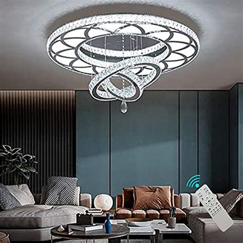 W Modern Crystal Chandeliers Living Room Crystal Ceiling