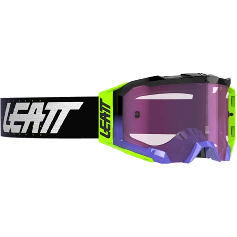 Leatt Velocity 5 5 Iriz UV Purple Motocross Mask