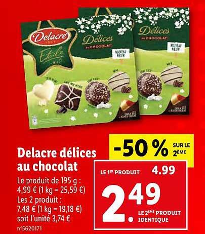 Promo Delacre Délices Au Chocolat chez Lidl iCatalogue fr