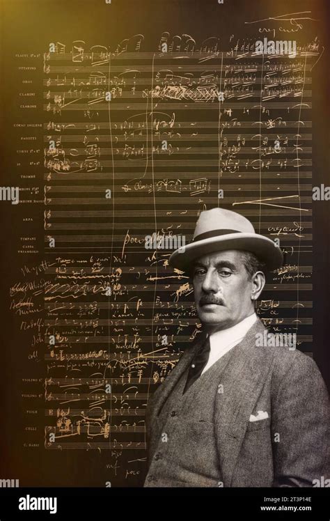 Giacomo Puccini 1858 1924 Italian Composer Digitally Edited