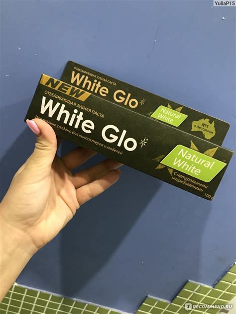 Зубная паста White Glo Natural White отбеливающая - «Отбеливающая ...