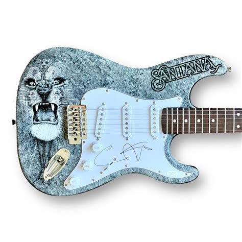 Carlos Santana Signed Stratocaster Electric Guitar Jsa Pristine Auction