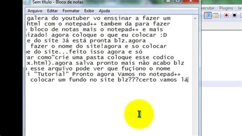 01 como fazer site html notepad fuçiona bloco de notas