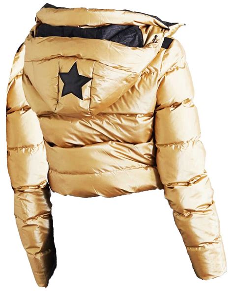 Keeley Ted Lasso S02 Gold Puffer Jacket Elite Jacket