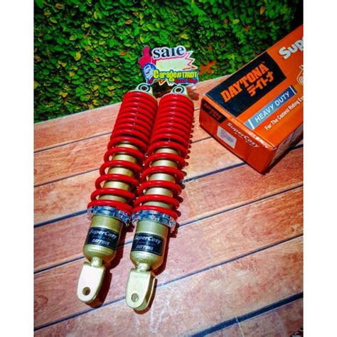 Jual Shockbreaker Daytona Super Cozy Non Tabung Ulir Merah Mm Yamaha