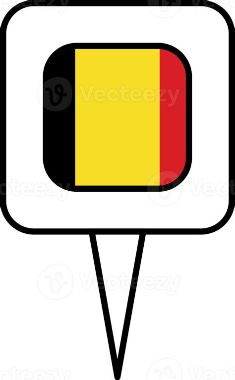 Belgium Flag Pin Place Icon 23220268 Png