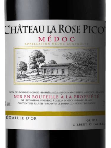 Uni Medoc Ch Teau La Rose Picot M Doc Vivino Us