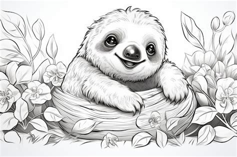 Three Toed Sloth Coloring Page Descubra a emoção das apostas online