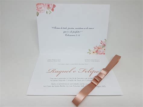 Convite casamento floral rosê nude Atelie da Lola Conviteria convites casamento debutante bodas