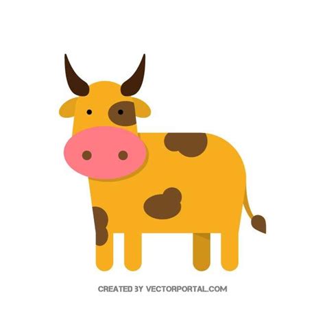 Cow Illustration Royalty Free Stock Svg Vector