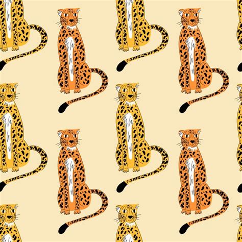 Motif Abstrait Léopard Illustrations Vectorielles à Imprimé Animal