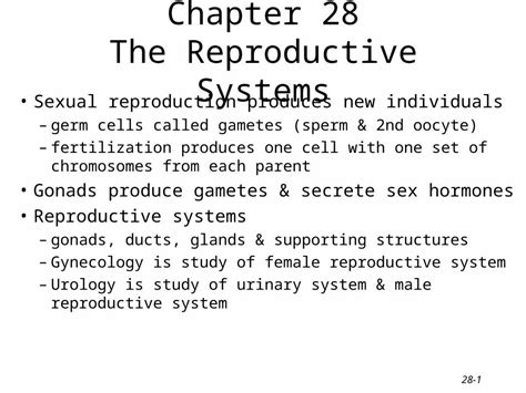 PPT Chapter 28 The Reproductive Systems DOKUMEN TIPS