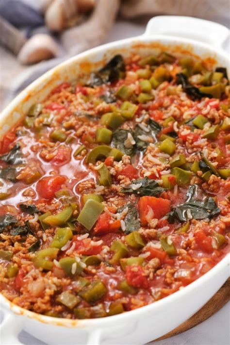 Easy Stuffed Pepper Casserole Recipe Baked In 60 Minutes