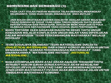 Komunisme Dan Demokrasi Dalam Terminologi Komunis Ppt Download