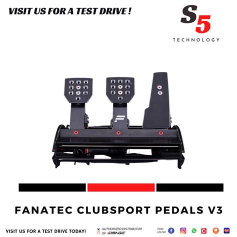 Fanatec Clubsport Pedals V Simracing Sim Racing Eracing Racing