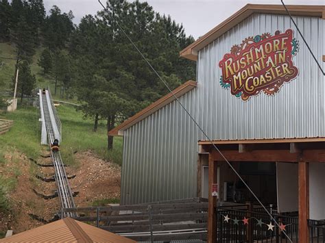 Lift Hill On The Rushmore Mountain Coaster At Rush Mountain Adventure