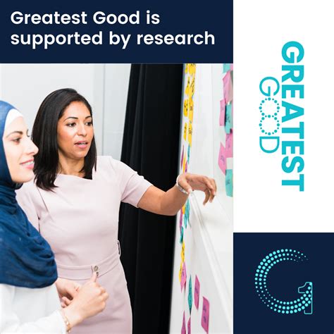 greatest good  supported  research
