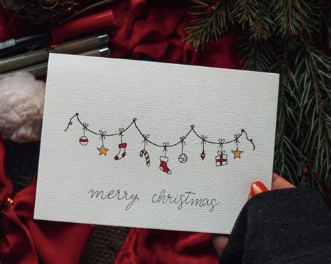 Original Hand Painted Christmas Cards Set Of 4 Artofit