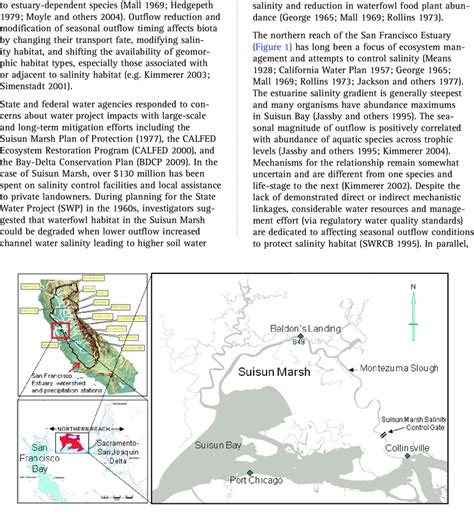 Location Of Suisun Marsh The Northern Reach Of The San Francisco