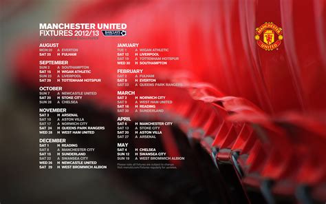 Fixtures | Manchester United Wallpaper