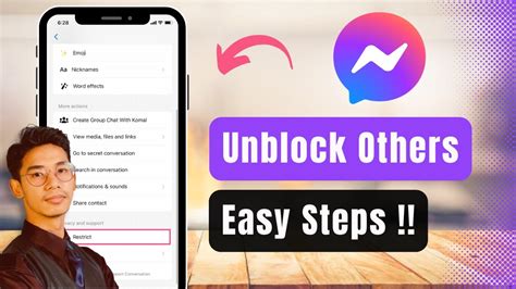 How To Unblock Someone On Messenger Youtube