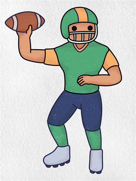 How to Draw a Quarterback - HelloArtsy