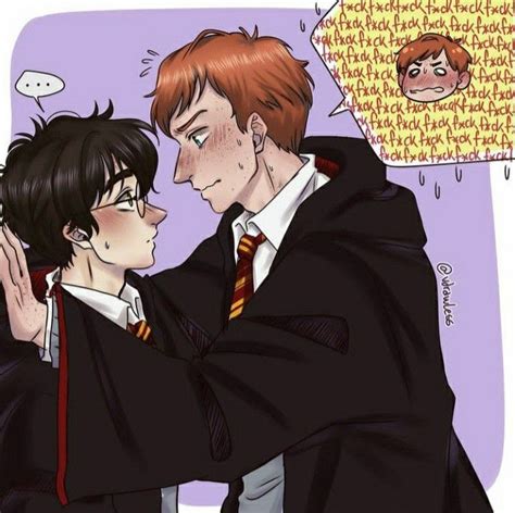 Ron X Harry Desenhos Harry Potter Esbo Os Bonitos Harry Potter