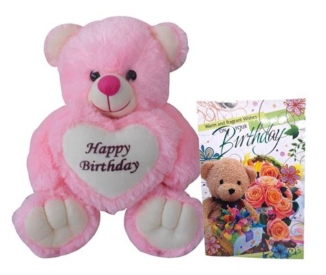 Happy Birthday Teddy Bear & Birthday Greeting Card | Get up to 60% off