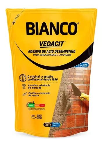 Bianco Vedacit Aditivo Para Argamassa E Chapisco 1 Litro