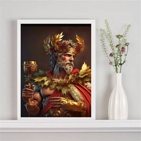 Quadro Decorativo Deus Do Vinho Dion Sio Quadros Online