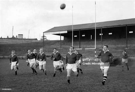 Wigan rugby league players training. October 1957. News Photo - Getty Images