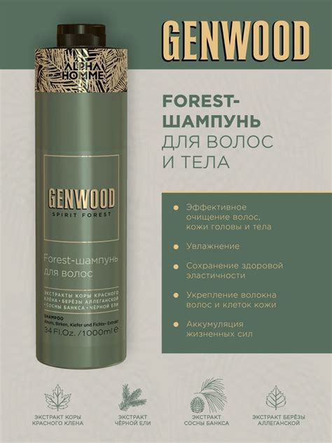 Estel Alpha Homme Genwood Forest шампунь для волос и тела 250 мл