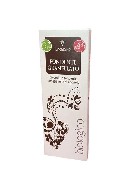 Cioccolato Fondente Con Granella Di Nocciola Bio Vegano Gluten Free