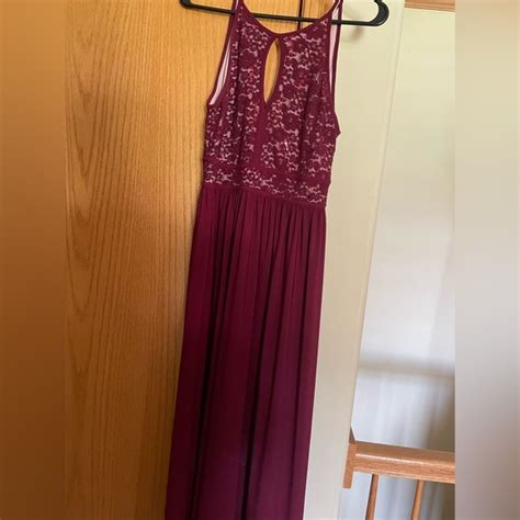 Night Way Collections Dresses Nightway Floor Length Maroon Formal