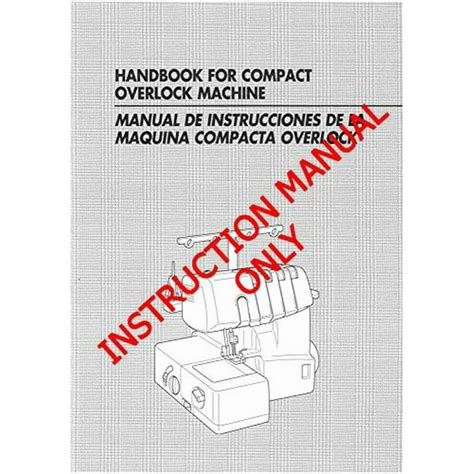 Brother 1034D Overlock Serger Owners Instruction Manual - Walmart.com ...